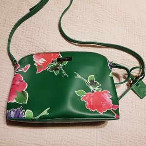 Kate Spade green floral crossbody